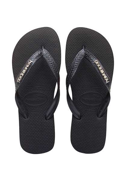 Online Store Havaianas Logo Metallic - Nero Donna Estate Sandali (M2706)